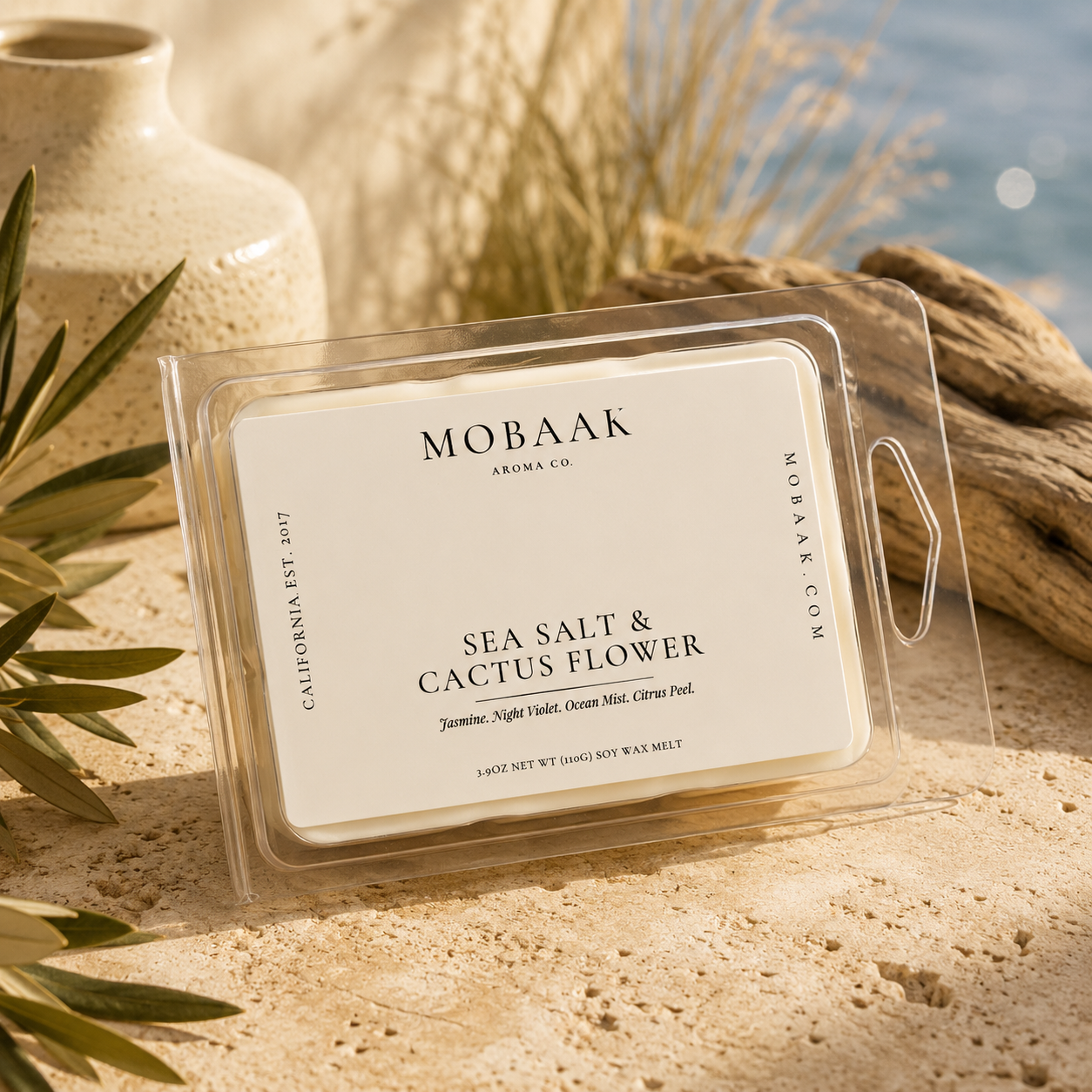 Sea Salt & Cactus Flower Wax Melt (Wickless Tart) Mobaak Aromatherapy Shoppe