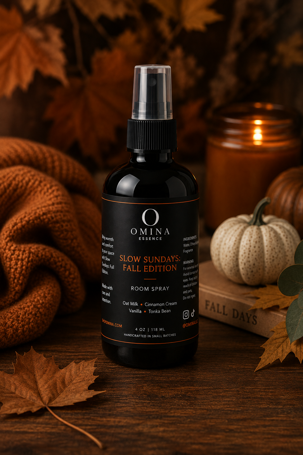 OMINA Essence | Slow Sundays: Fall Edition Room Spray Omina