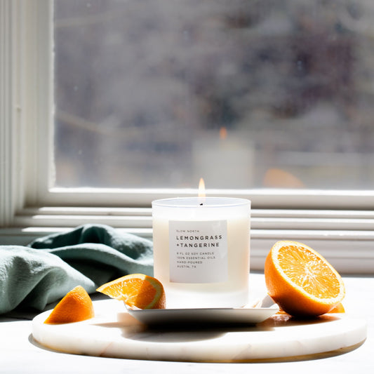 Lemongrass + Tangerine - Signature Candle Slow North