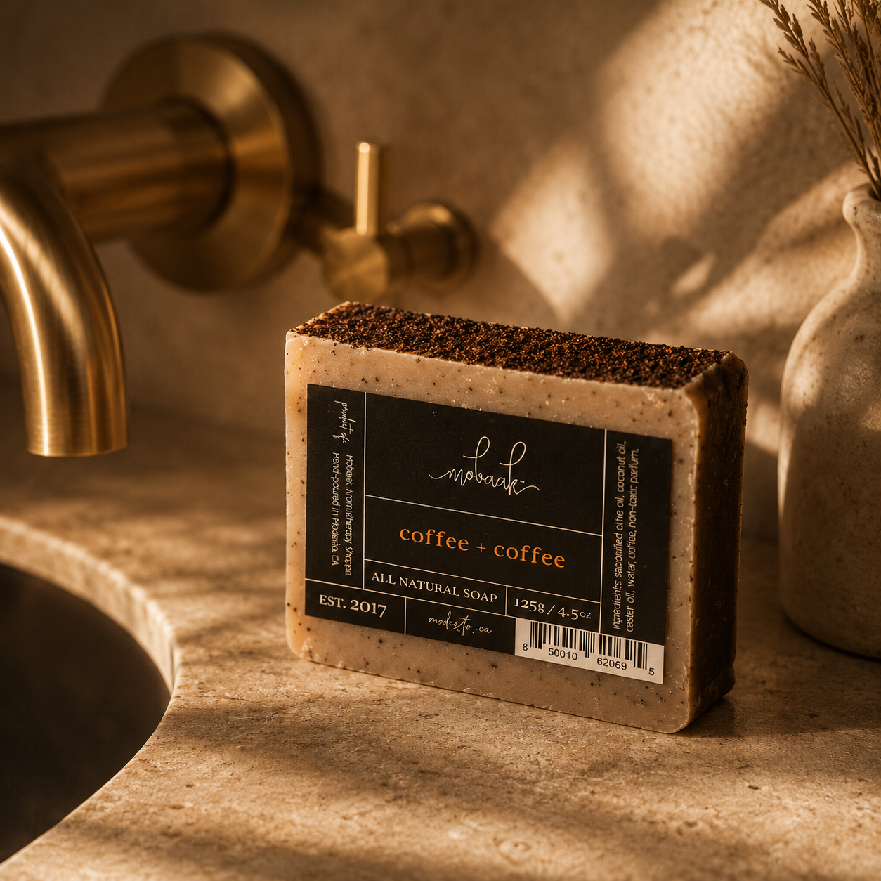 Coffee + Coffee All Natural Soap Mobaak Aromatherapy Shoppe
