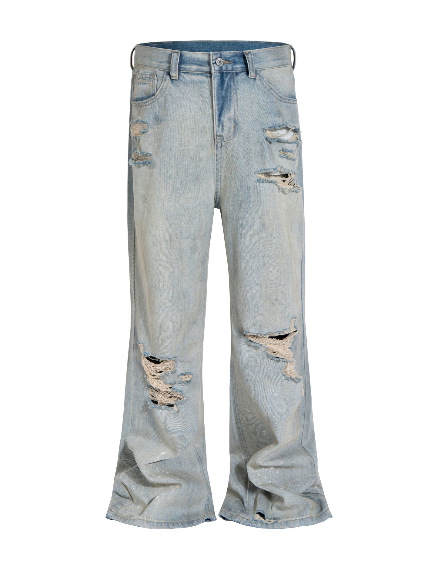 STONE DESTRUCTION FLARE DENIM UNDEVELOPED