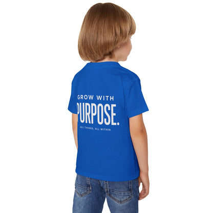 Toddler T-Shirt — "Grow With Purpose" Inspirational Logo Tee Printify