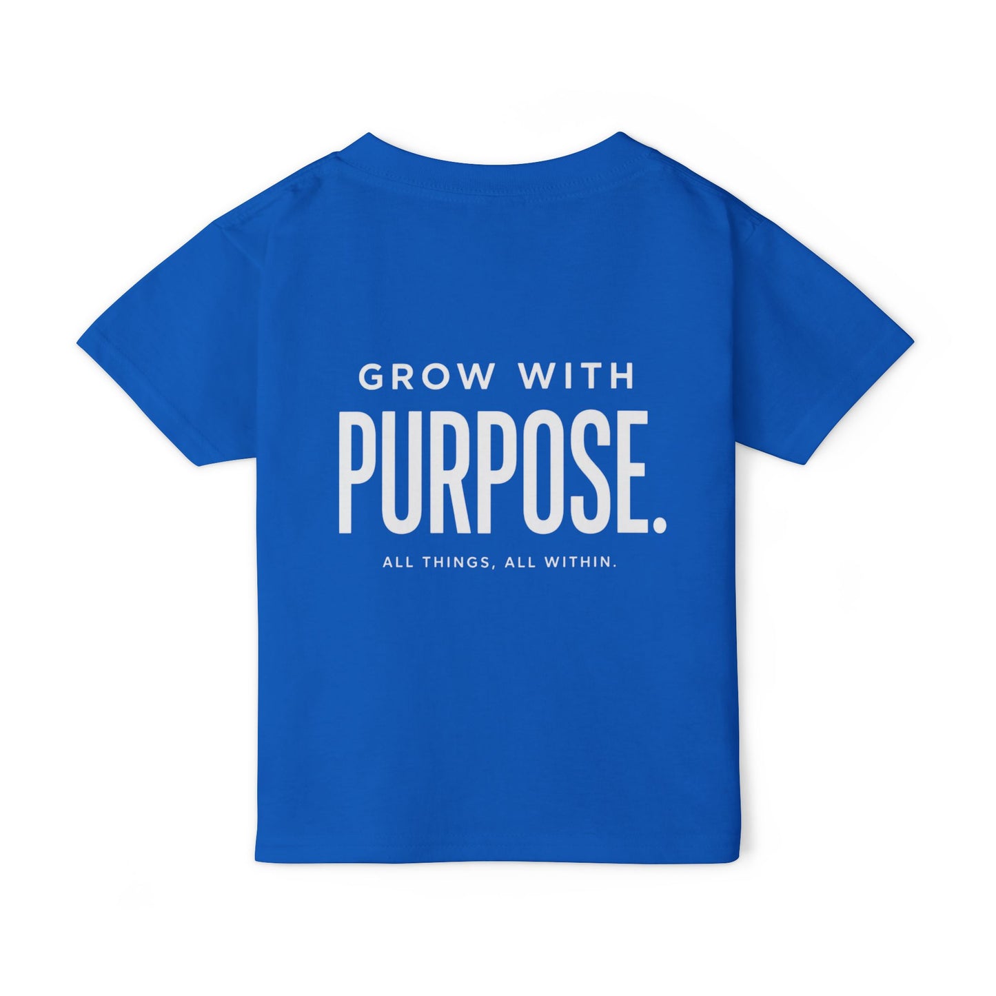 Toddler T-Shirt — "Grow With Purpose" Inspirational Logo Tee Printify