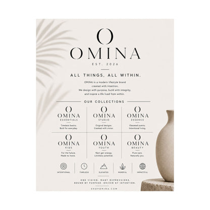 Matte Vertical Poster — Minimalist Brand Logo & Collections Display Printify