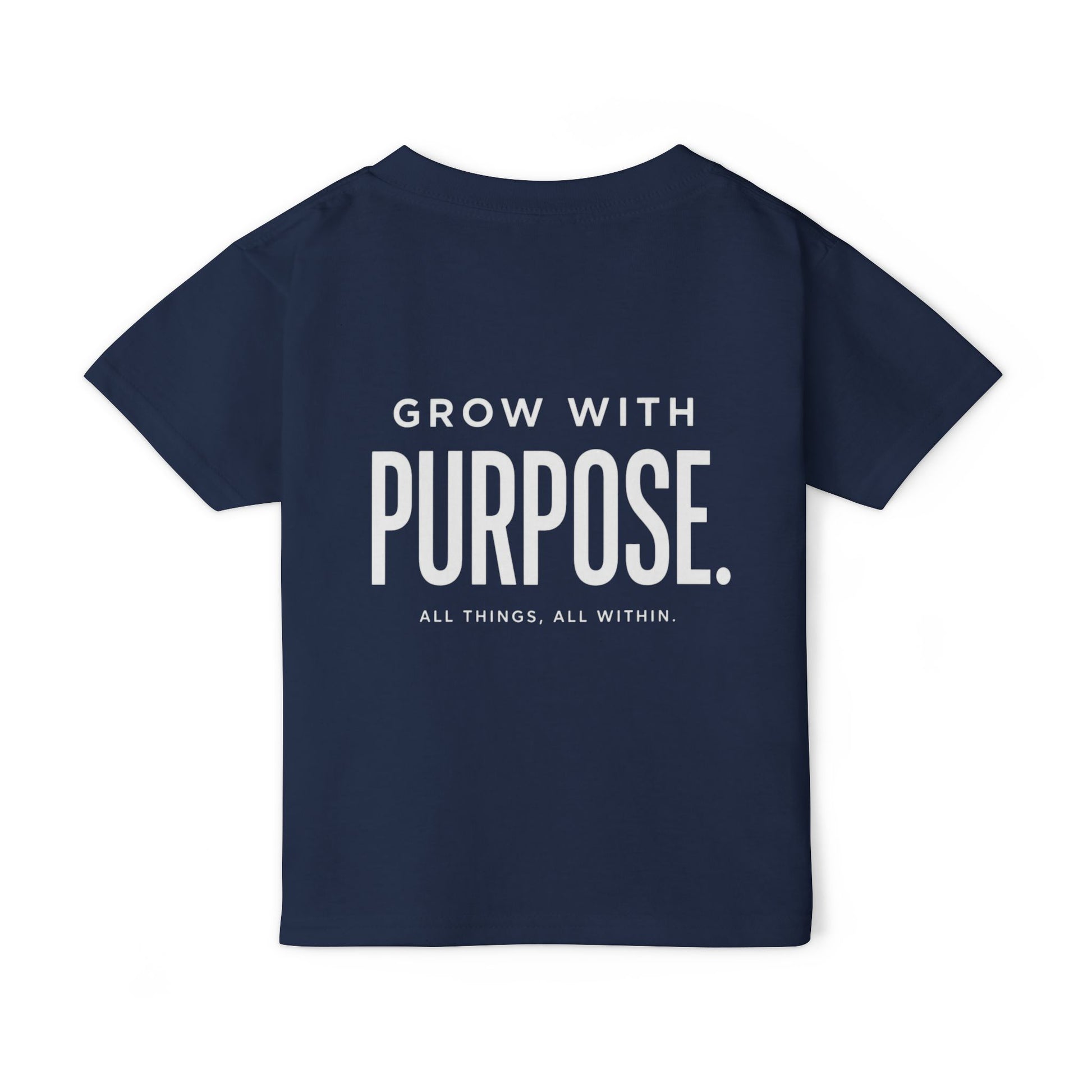 Toddler T-Shirt — "Grow With Purpose" Inspirational Logo Tee Printify