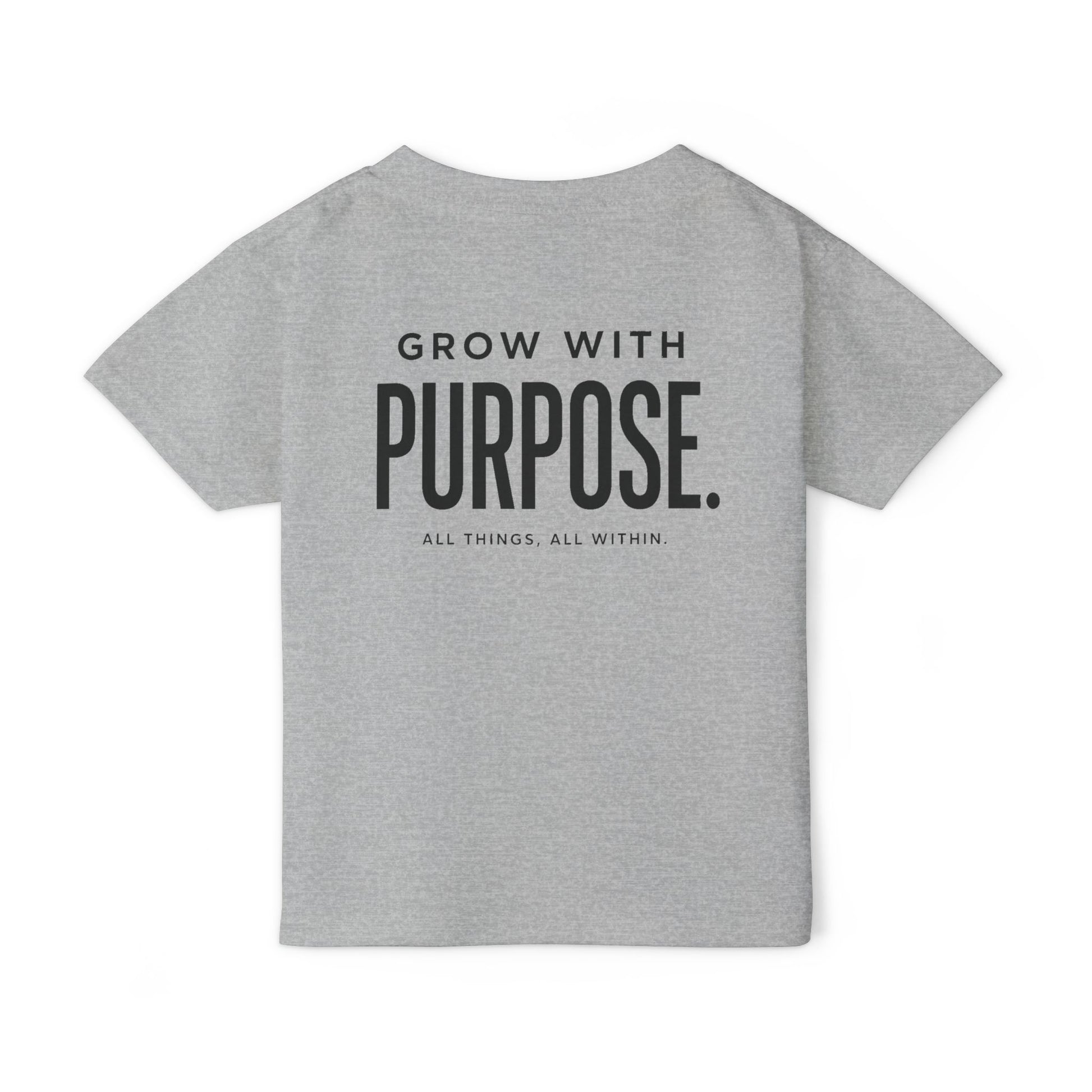 Toddler T-Shirt — "Grow With Purpose" Inspirational Logo Tee Printify