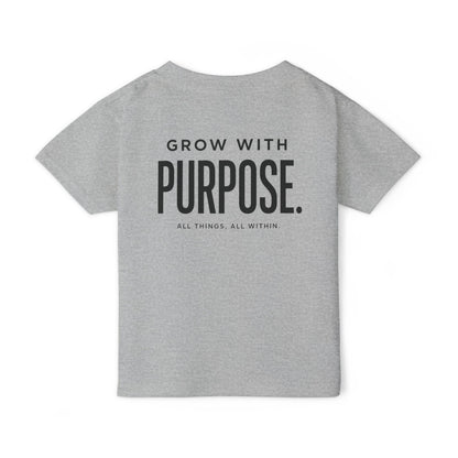 Toddler T-Shirt — "Grow With Purpose" Inspirational Logo Tee Printify