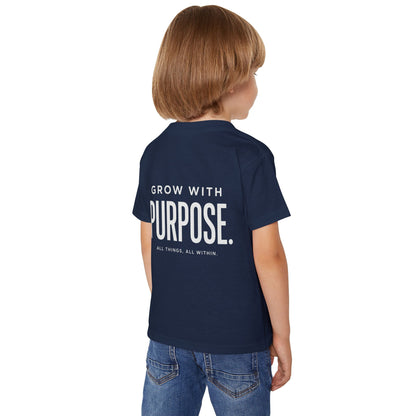 Toddler T-Shirt — "Grow With Purpose" Inspirational Logo Tee Printify