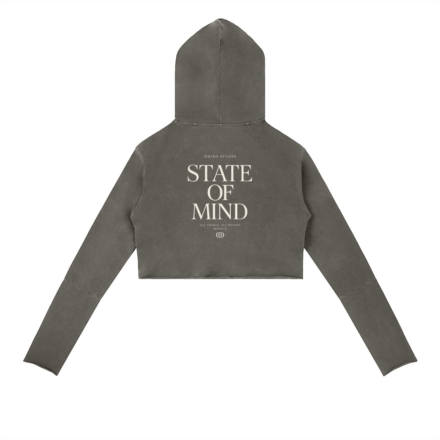 Vintage Washed Raw Edge Hoodie ODMPOD