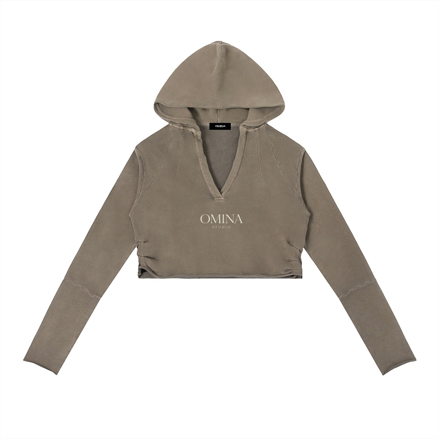 Vintage Washed Raw Edge Hoodie ODMPOD
