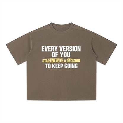 Unisex Vintage Wash Boxy T-Shirt ODMPOD