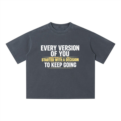 Unisex Vintage Wash Boxy T-Shirt ODMPOD