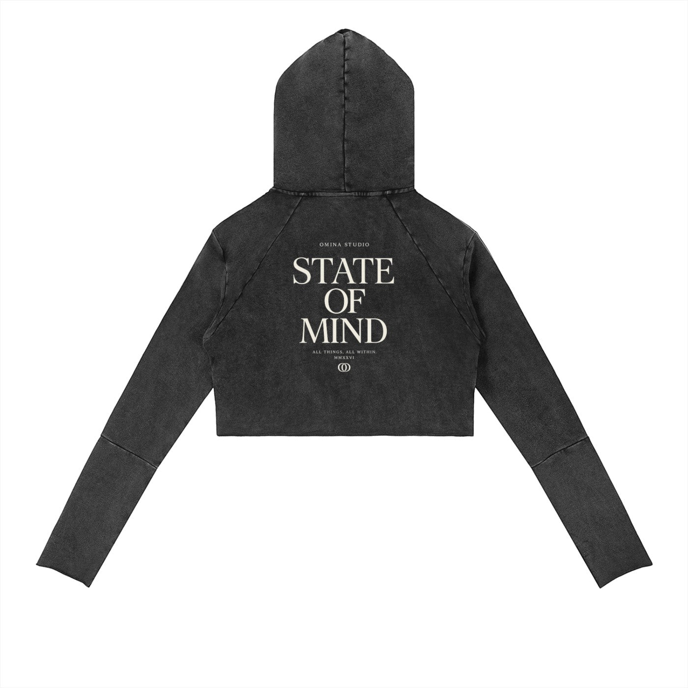 Vintage Washed Raw Edge Hoodie ODMPOD
