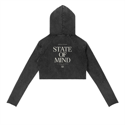 Vintage Washed Raw Edge Hoodie ODMPOD