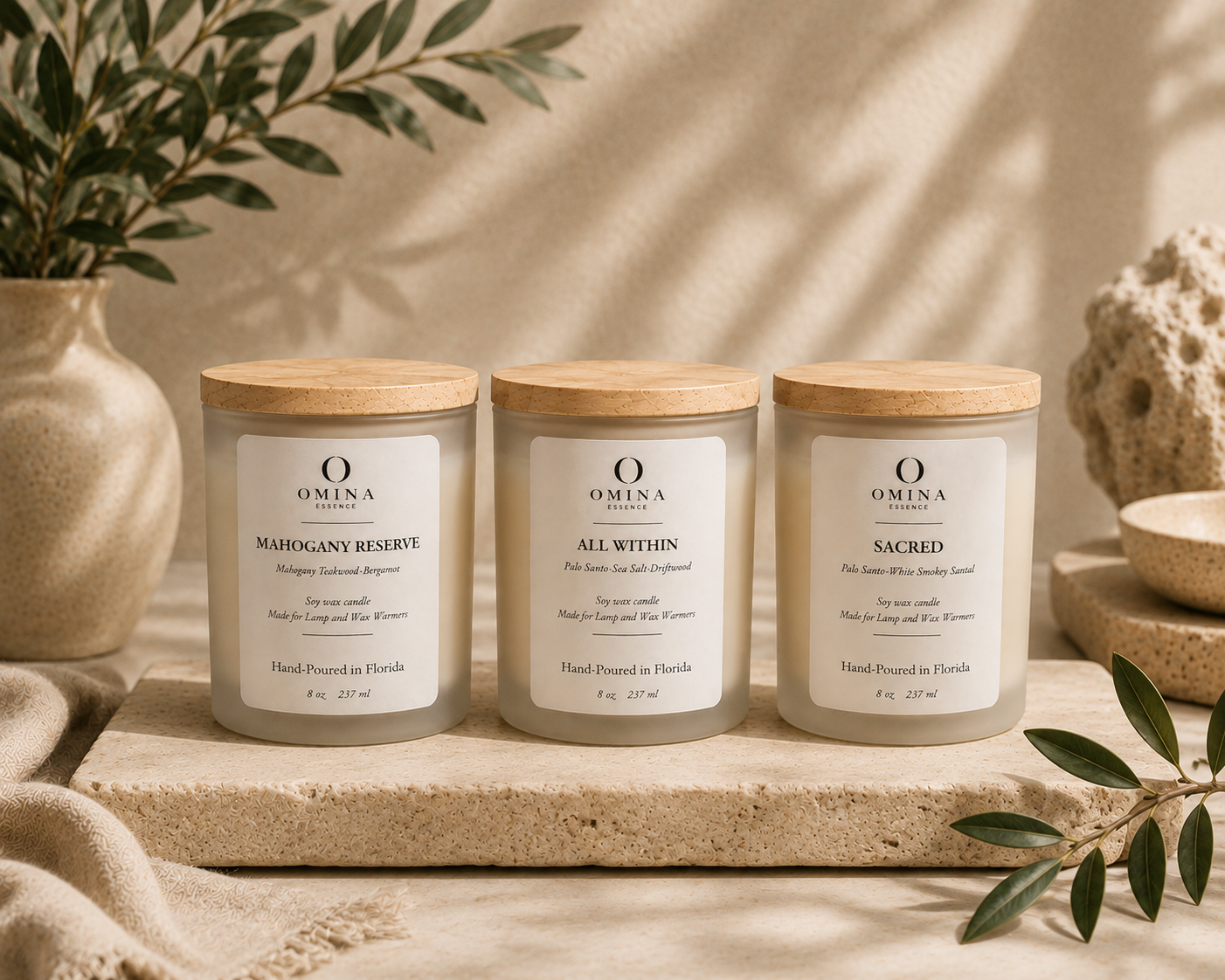 OMINA Essence | Signature Three — Candle Collection Omina
