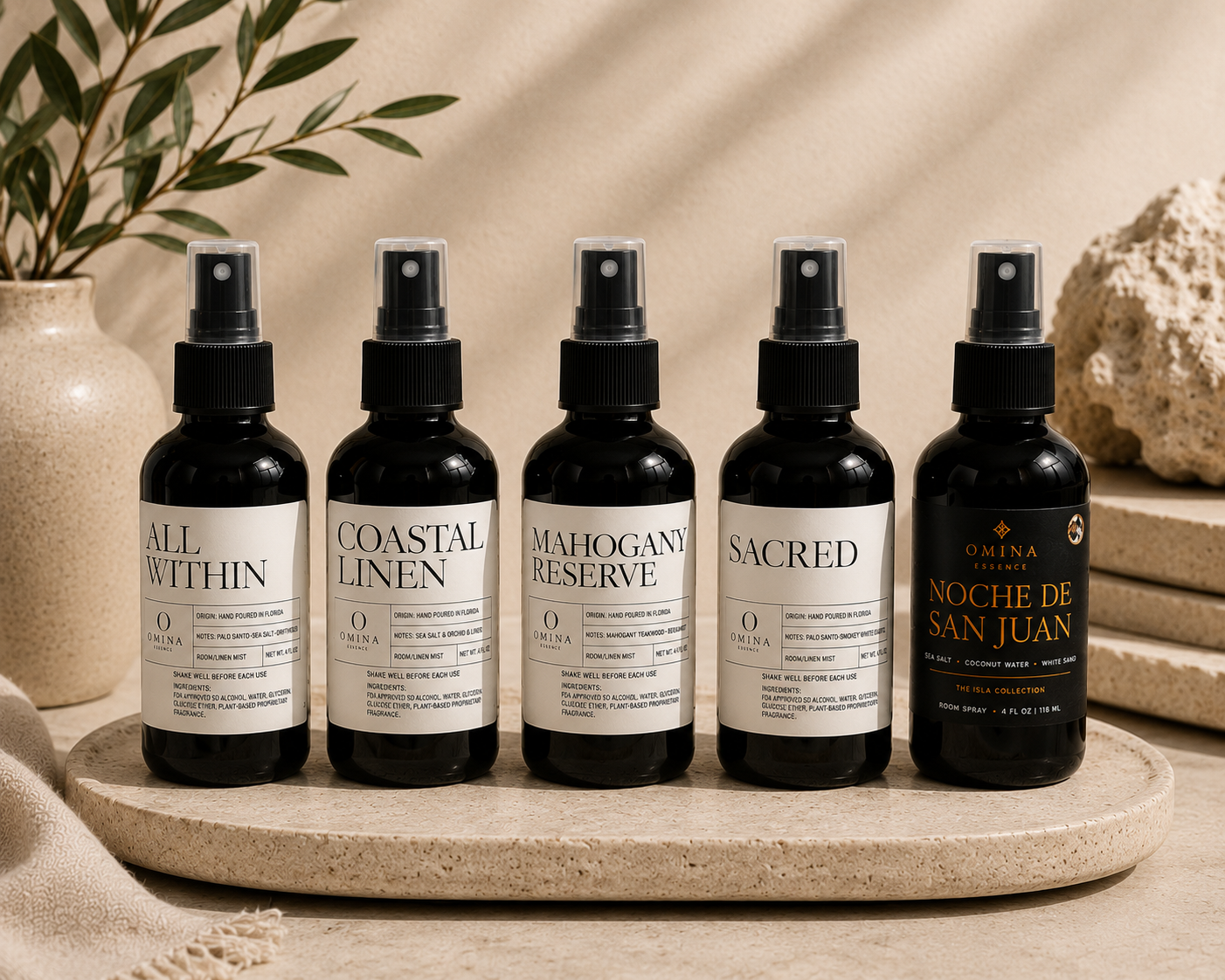 OMINA Essence | Signature Five — Room Spray Collection Omina
