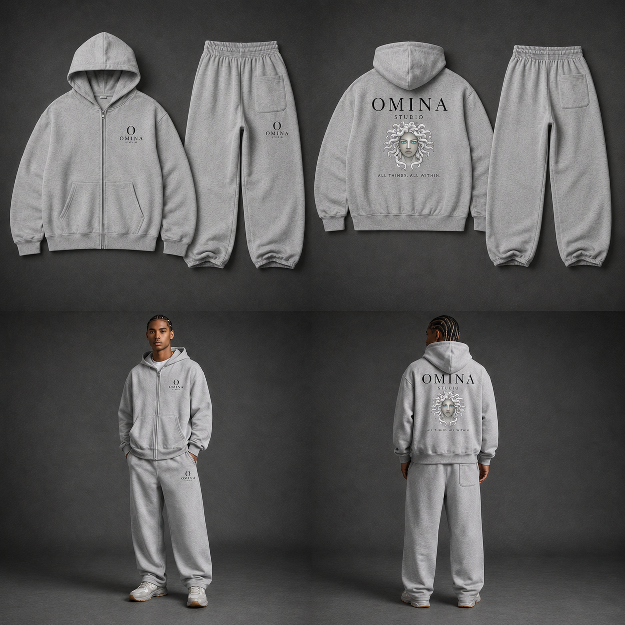 OMINA Essentials | Fleece Zip Set Omina