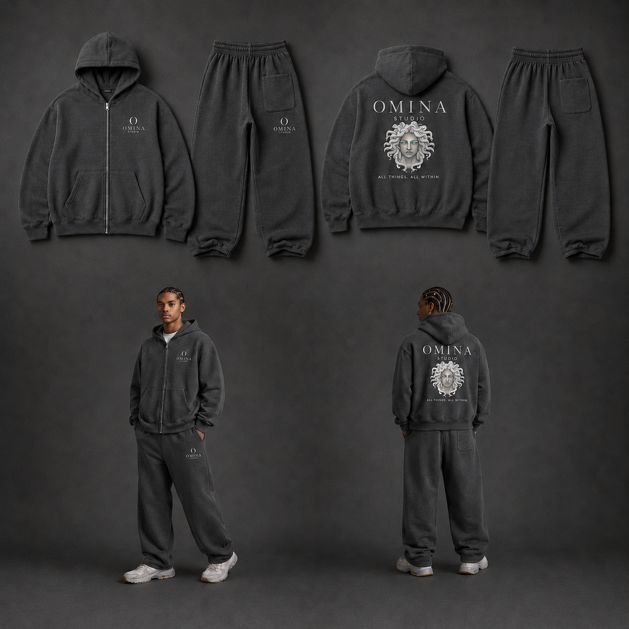 OMINA Essentials | Fleece Zip Set Omina