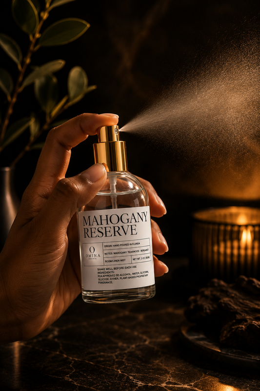 Mahogany Reserve Room + Linen Mist Omina