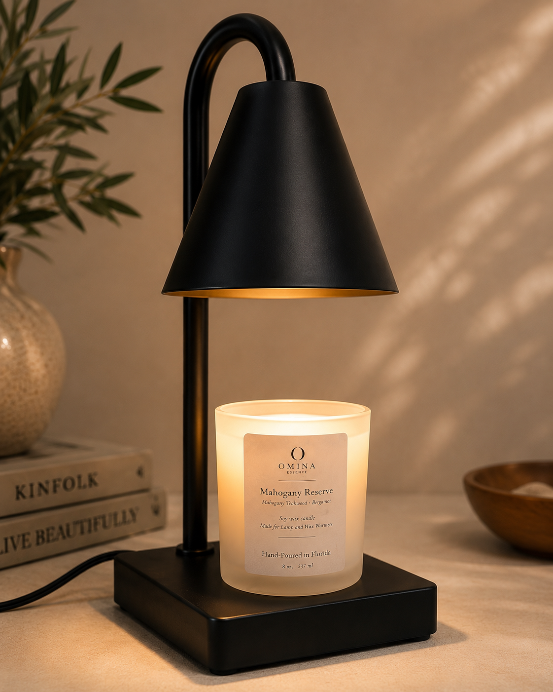 Mahogany Reserve — Wickless Candle Omina