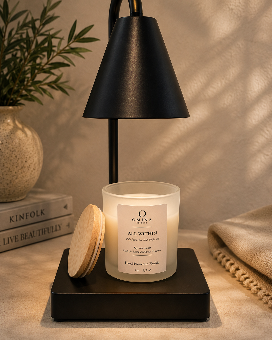 ALL WITHIN — Wickless Soy Candle Omina