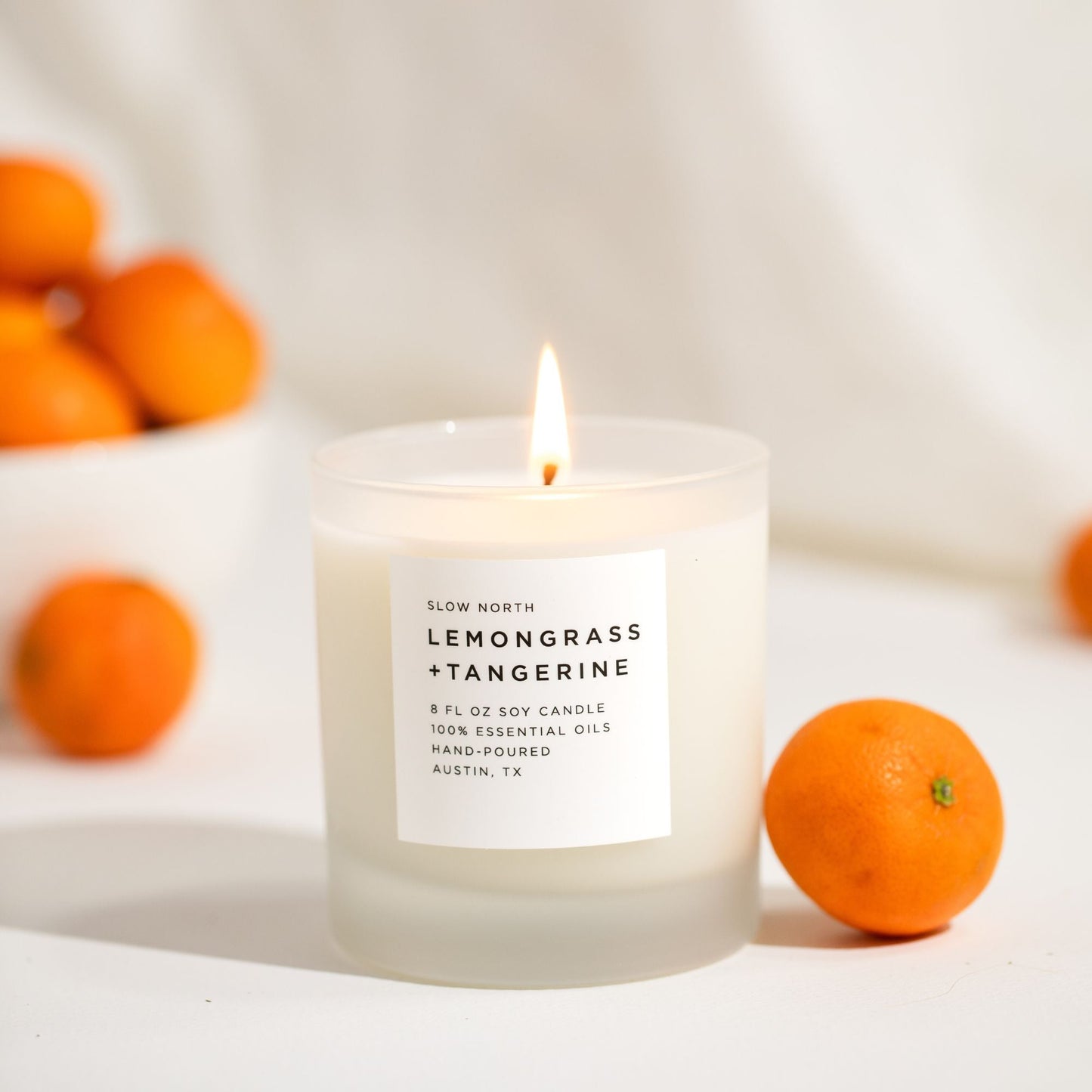 Lemongrass + Tangerine - Signature Candle Slow North