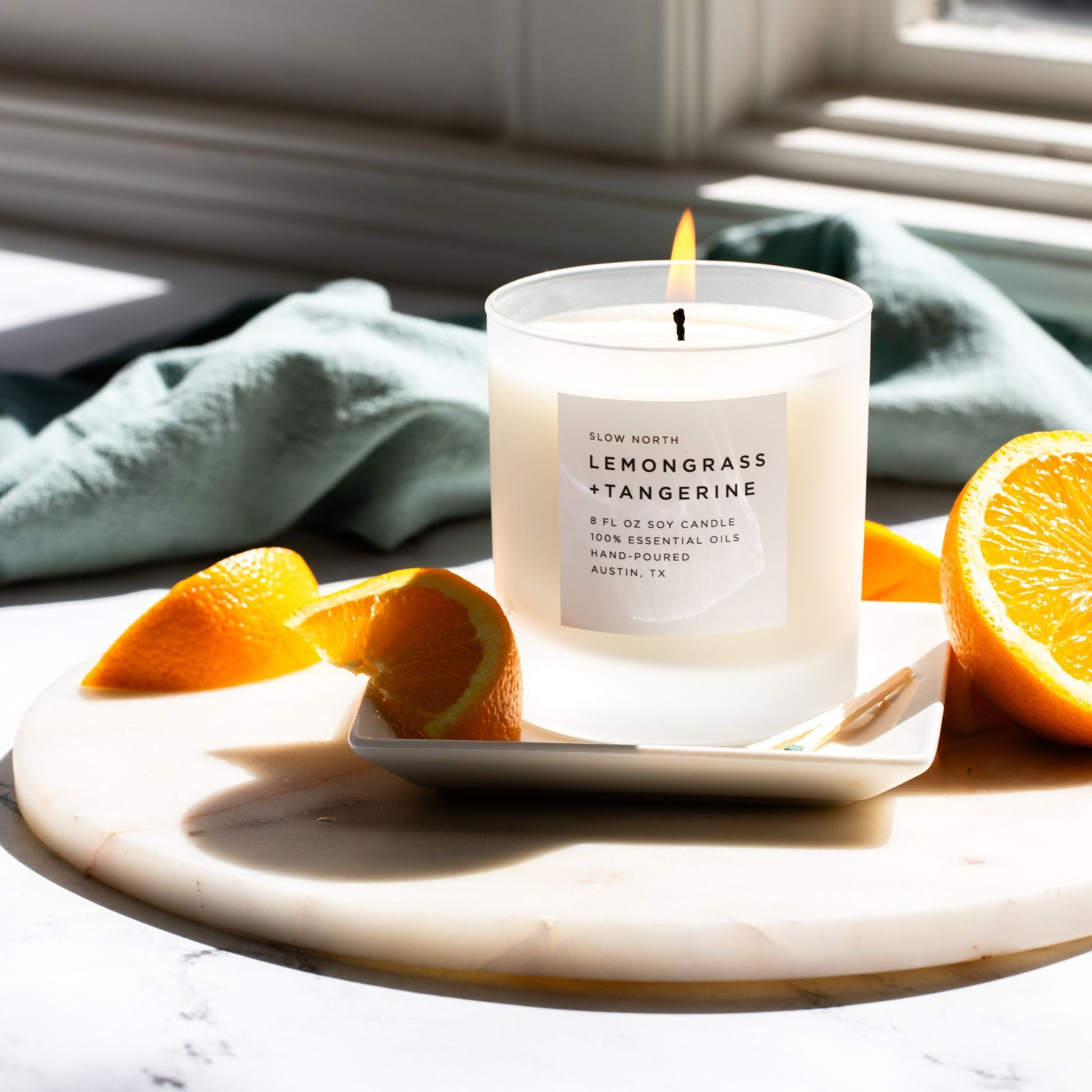 Lemongrass + Tangerine - Signature Candle Slow North