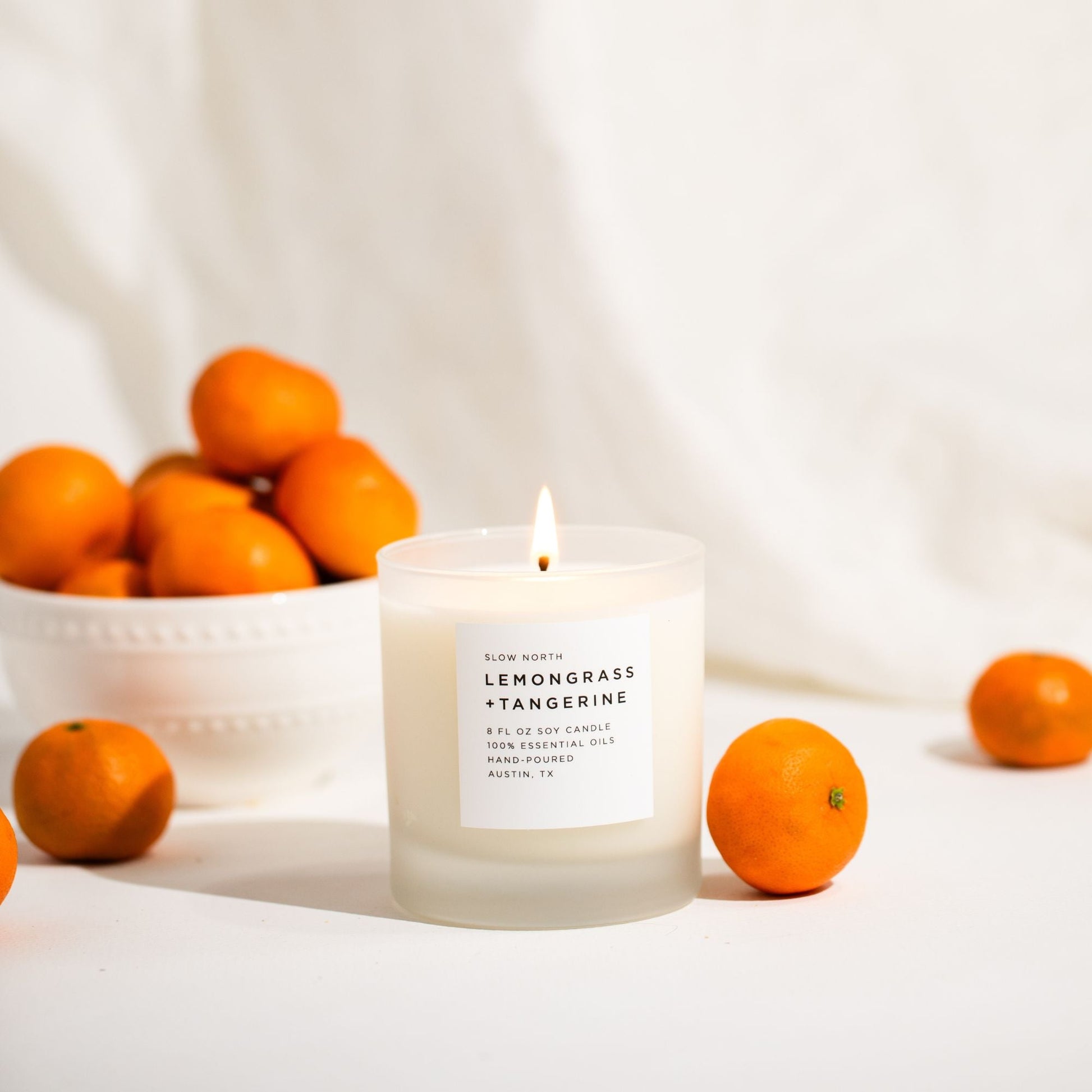 Lemongrass + Tangerine - Signature Candle Slow North