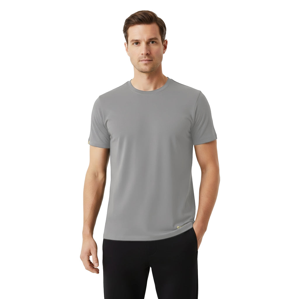 Elijah Grey Short Sleeve Crew Auragen