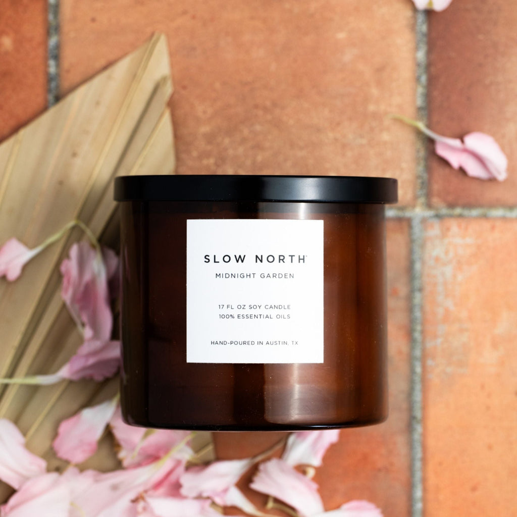 Midnight Garden (Lavender + Rosemary + Geranium) - Signature 3-Wick Candle Slow North