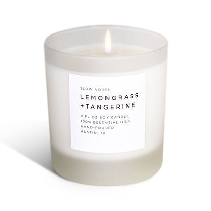 Lemongrass + Tangerine - Signature Candle Slow North