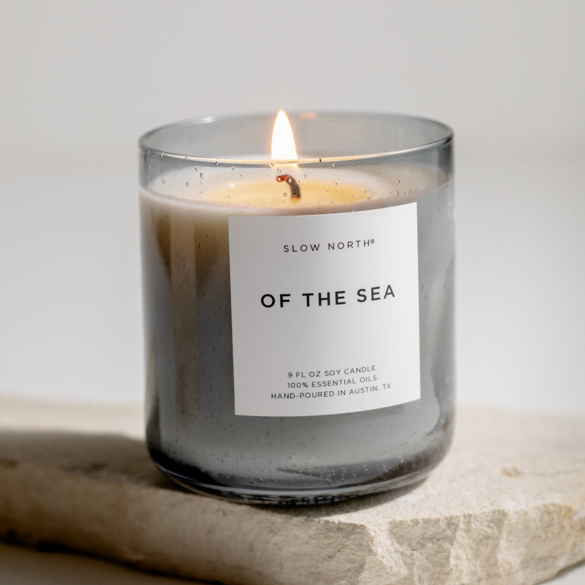 Slow North Of The Sea spa collection candle, scented spa candle with ocean-inspired design and calming ambiance.