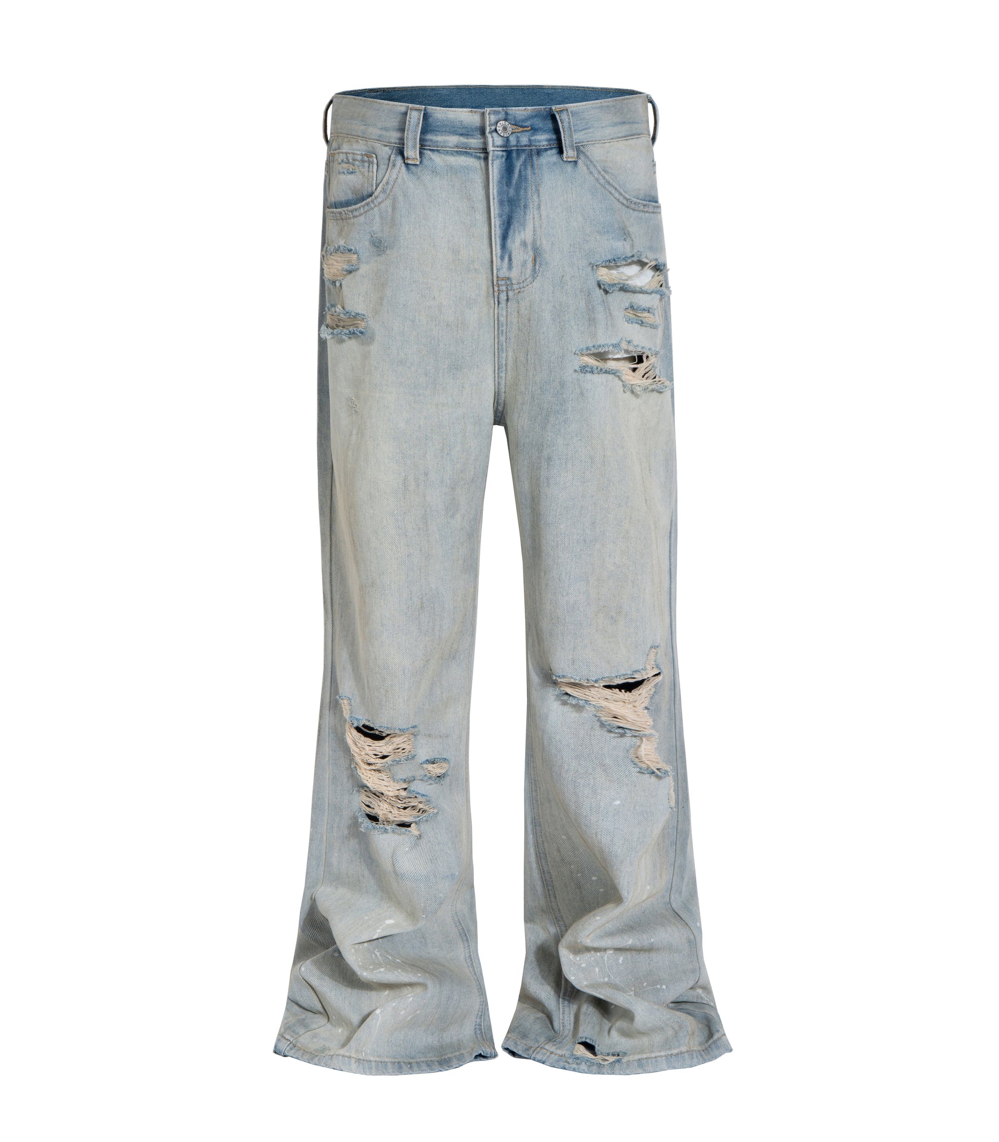 STONE DESTRUCTION FLARE DENIM UNDEVELOPED