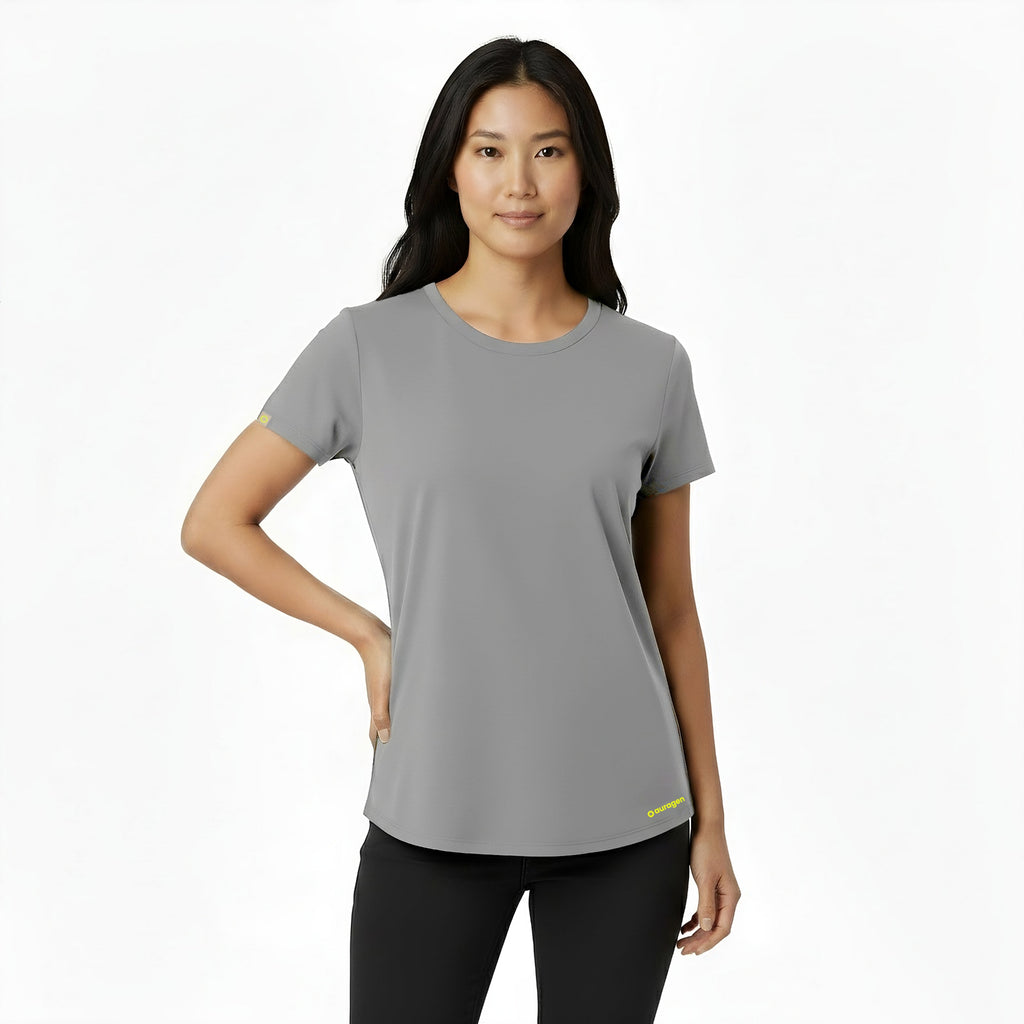 Kenzi Grey Short Sleeve Crew Auragen