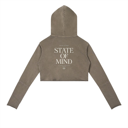 Vintage Washed Raw Edge Hoodie ODMPOD