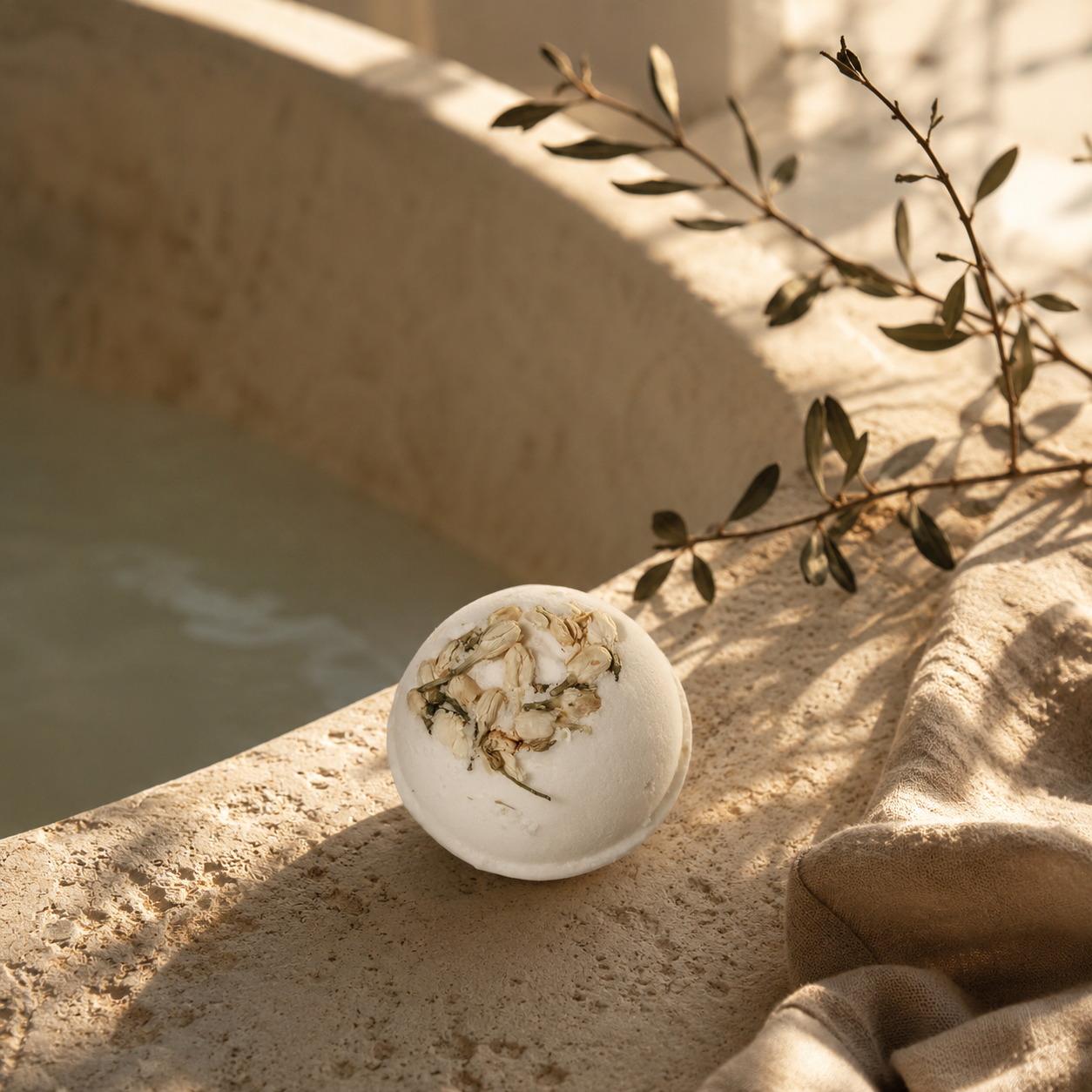 Blossom - Hemp Infused Bath Bomb Mobaak Aromatherapy Shoppe