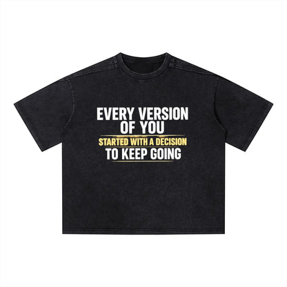 Unisex Vintage Wash Boxy T-Shirt ODMPOD