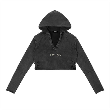 Vintage Washed Raw Edge Hoodie ODMPOD