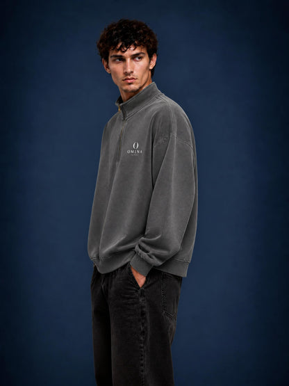 OMINA Essentials | Unisex Vintage Wash Fleece Sweatshirt ODMPOD