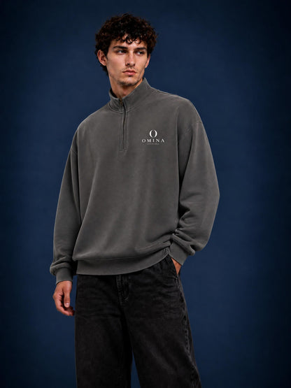 OMINA Essentials | Unisex Vintage Wash Fleece Sweatshirt ODMPOD