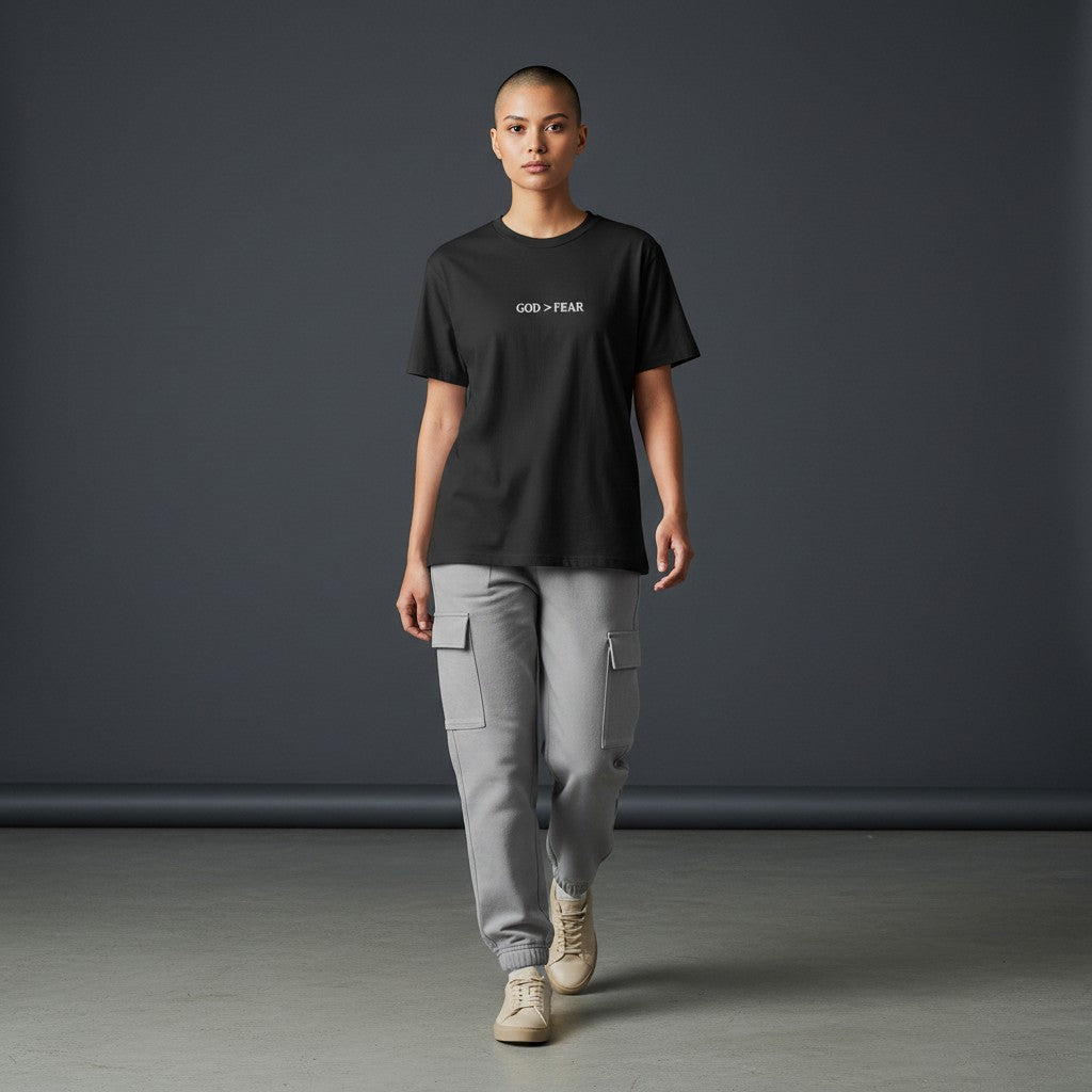 Omina Studio Womens God > Fear Crew neck PODpartner