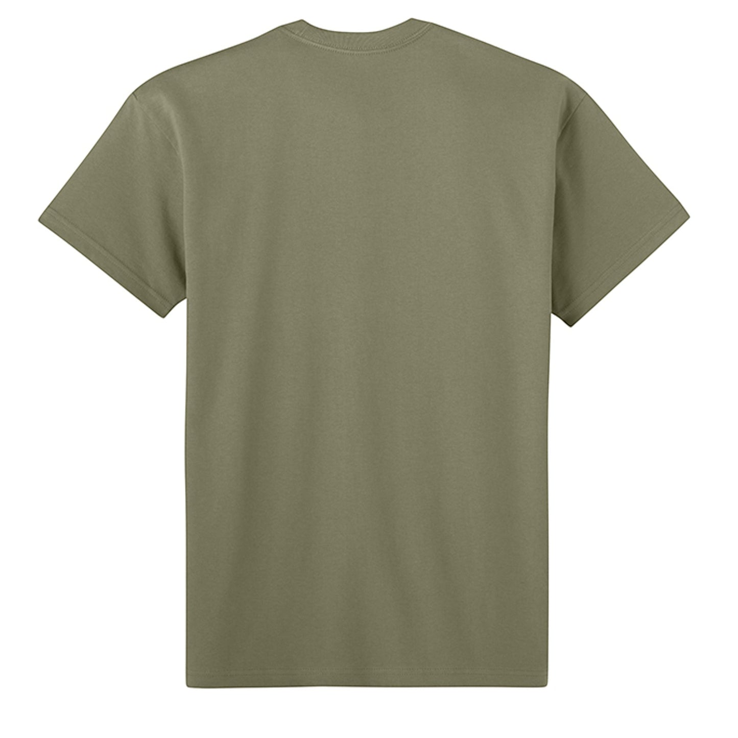 Omina Blessed, Not Pressed heavyweight cotton t-shirt in olive green with a relaxed fit and dropped shoulders.