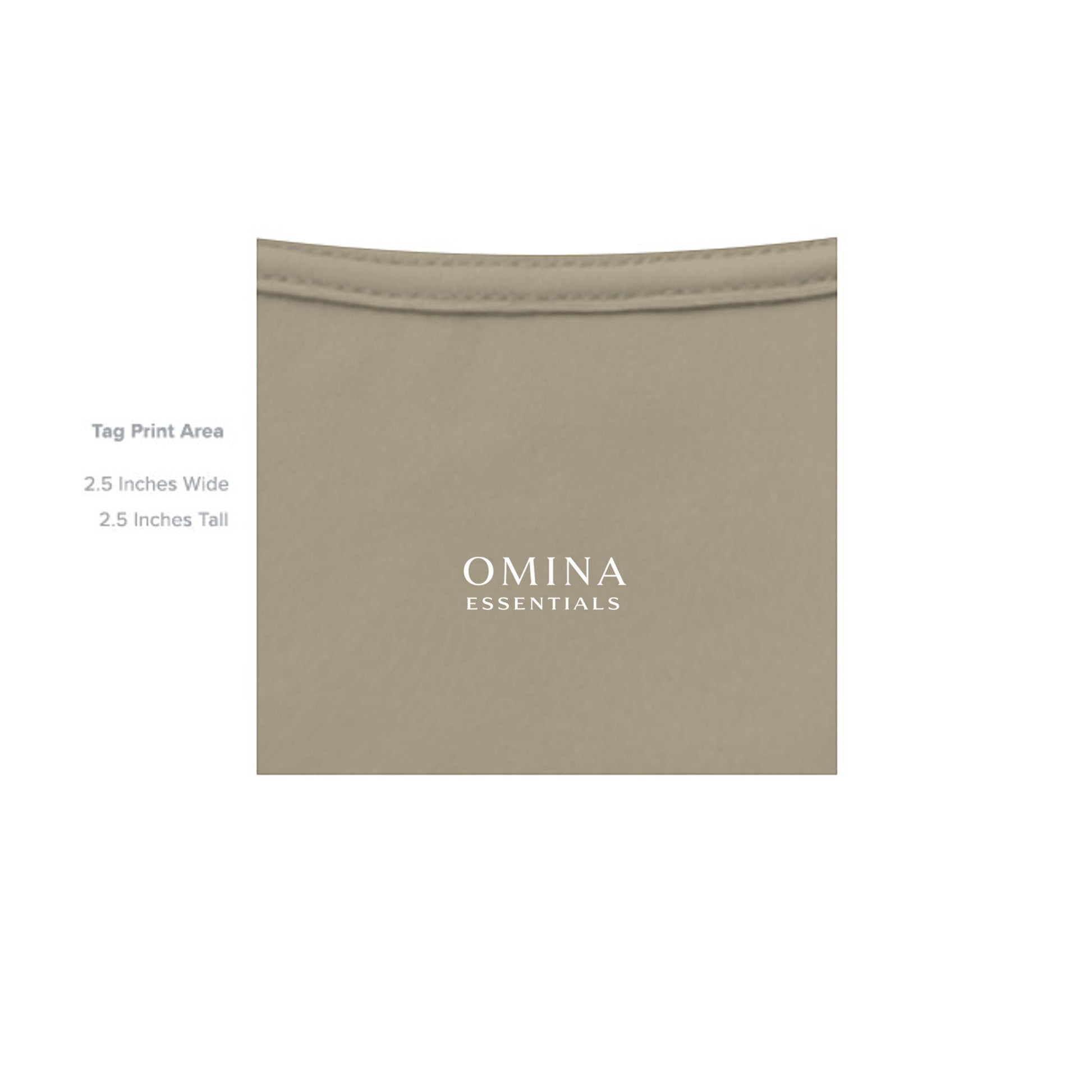 Omina Essentials Our Own Story Tee in beige heavyweight cotton with oversized fit. Features "OMINA ESSENTIALS" logo.