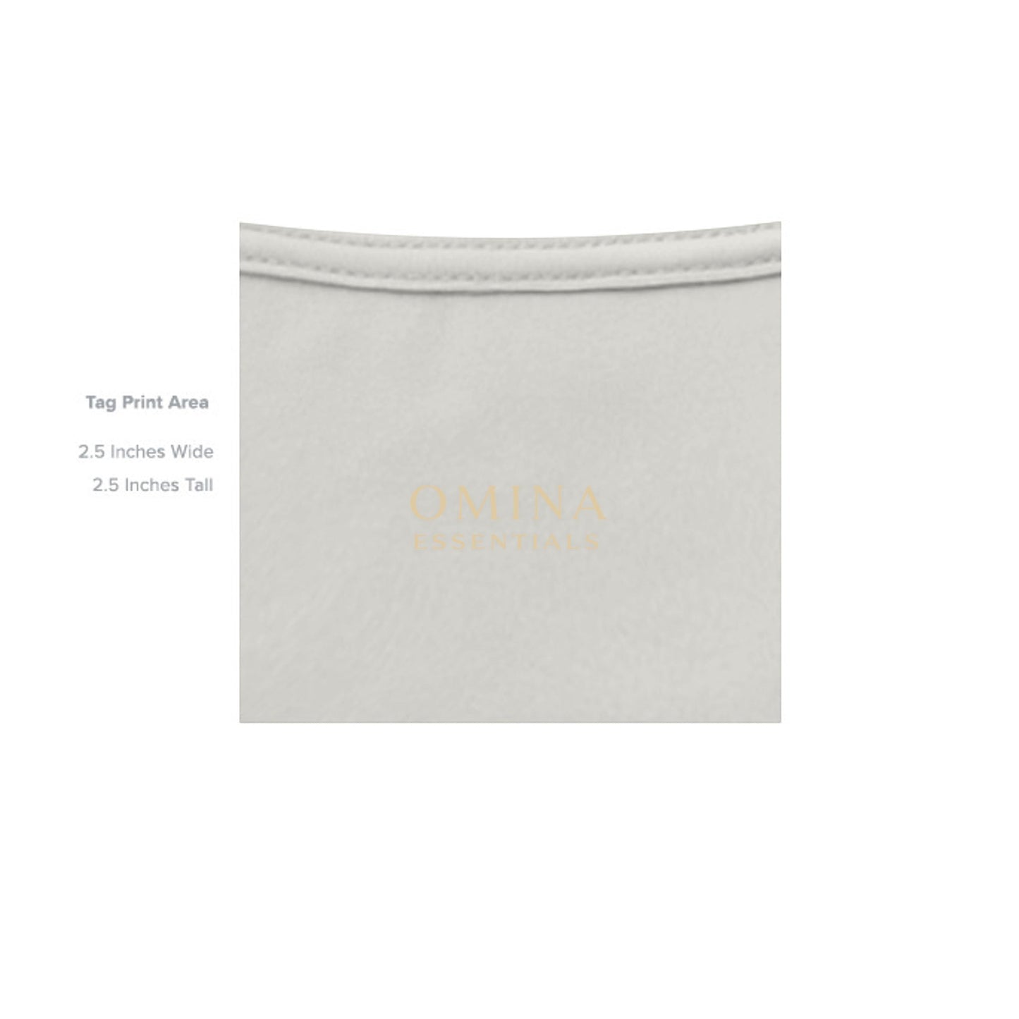 Omina Essentials white heavyweight combed ring-spun cotton t-shirt with relaxed oversized fit and minimalist design.