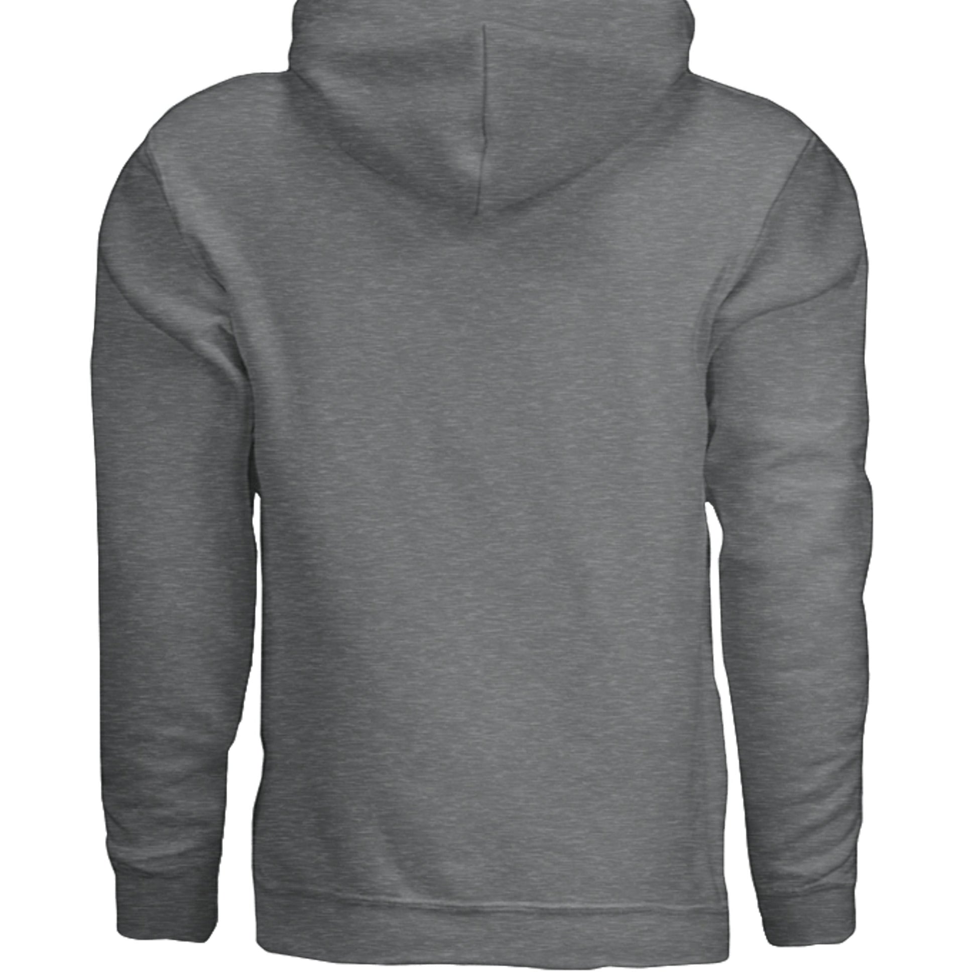 Omina grey graphic print hoodie sweatshirt with drawstring hood and kangaroo pocket.