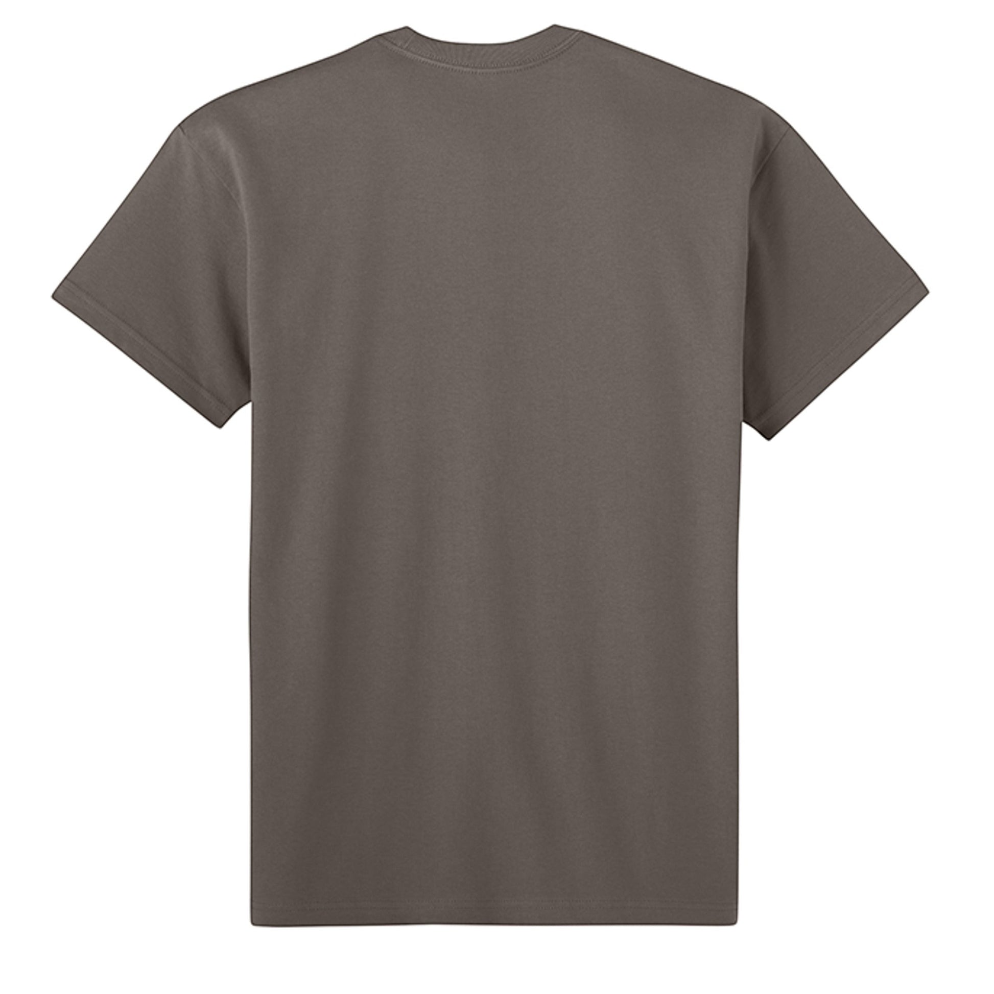 Omina Blessed, Not Pressed heavyweight cotton t-shirt in charcoal grey with a relaxed fit and dropped shoulders.