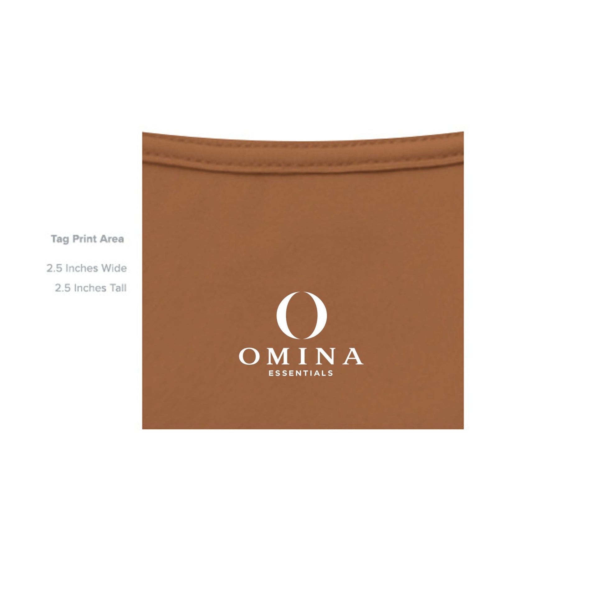 Omina Blessed, Not Pressed heavyweight cotton tee featuring a minimalist white logo print on the inner neck label.