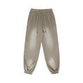 Omina Studio vintage-inspired heavyweight sweatpants in a washed taupe color. Relaxed fit with elastic waistband and drawstrings.