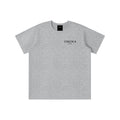 Omina Kids grey Sorona quick-dry cooling t-shirt with minimal logo on chest. Soft, breathable, and lightweight.