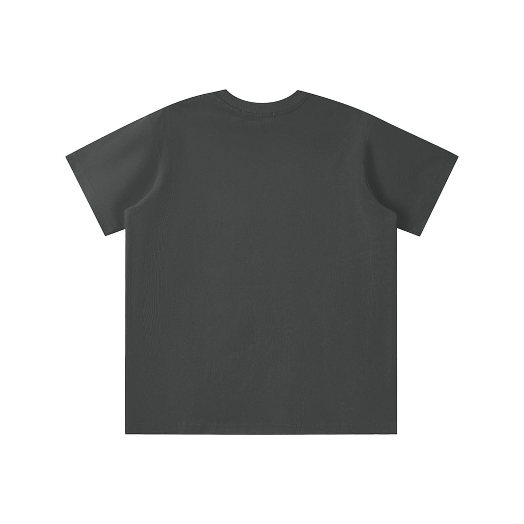 Omina Kids dark grey Sorona quick-dry cooling t-shirt with short sleeves and crew neck. Lightweight, breathable fabric for active days.